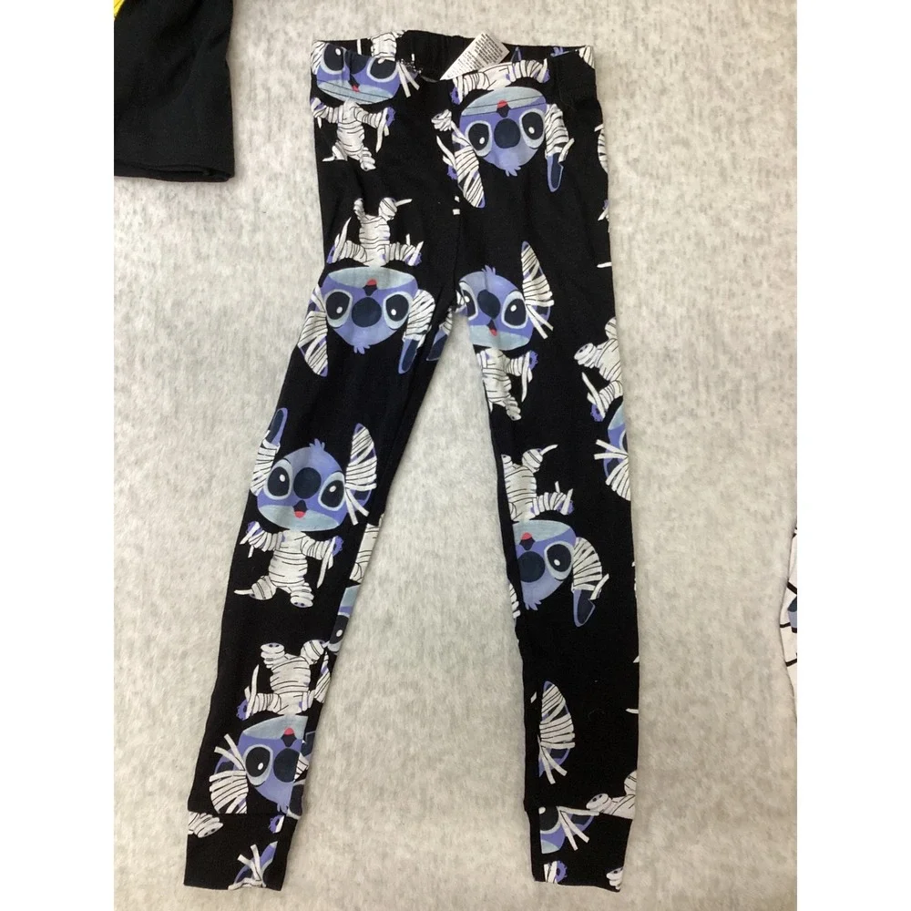 Disney Stitch Mummy Halloween Pajamas 2-Pack‎ Kids Size 4 Cotton Sleepwear New